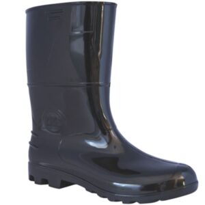 Bota de PVC Cano Médio Preta Safety Boots CA 42149 Kadesh