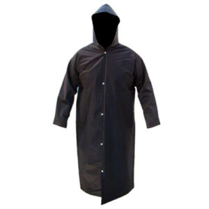 Capa de Chuva em PVC com Capuz Preto