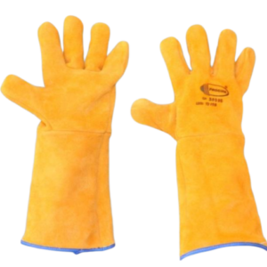 Luva de Raspa Alta Temperatura Soldador 250ºC Punho 20cm CA 38996 Procipa