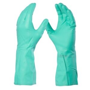 Luva Nitrílica Verde com Forro Nitrasolv DA-36201 DANNY CA 25313