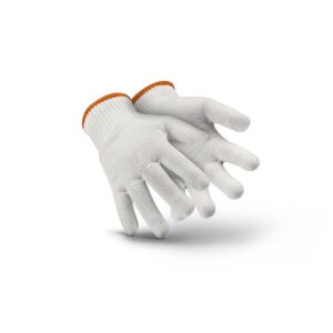 Luva de Helanca Poliamida Branca CA 37317 Super Safety