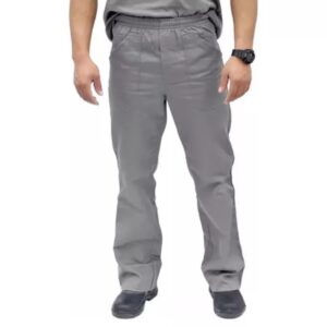 Calça Brim Pesado Cinza Uniforme Profissional