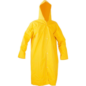 Capa de Chuva em PVC Forrado Amarelo com Capuz CA 49932