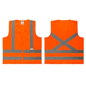 Colete Refletivo de Alta Visibilidade Fluorescente Laranja sem Bolso