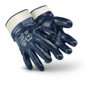 Luvas de Segurança Banho Nitrílico Punho de Lona - SS1001