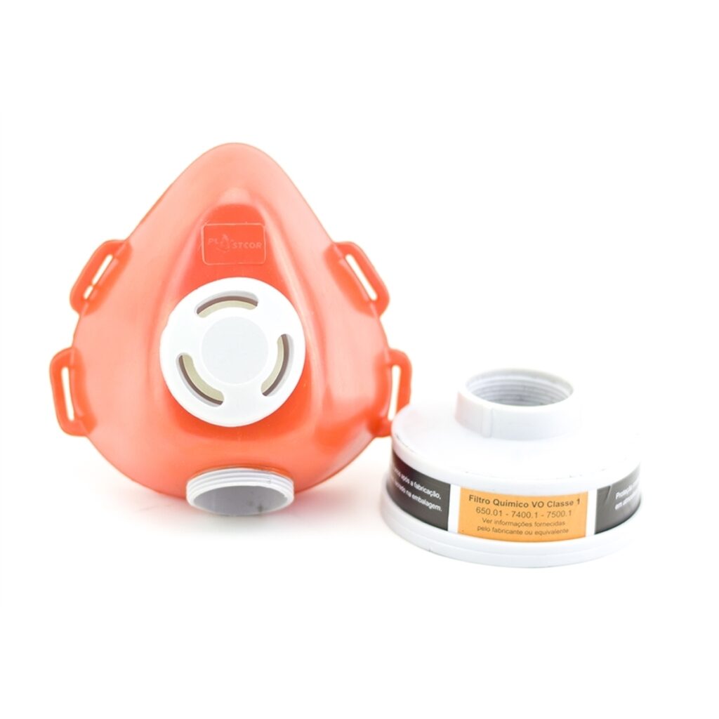 Respirador 1/4 Facial Plastcor Com Filtro VO CA 39428 - Singular EPI