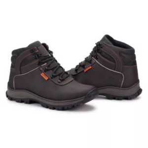 Bota Segurança Adventure EPI CA Gogowear 100% Couro ref Otan cor Café Solado Costurado e Colado CA 43.770