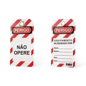 KIT com 10 unidades de Etiqueta de Identificação NÃO OPERE PVC